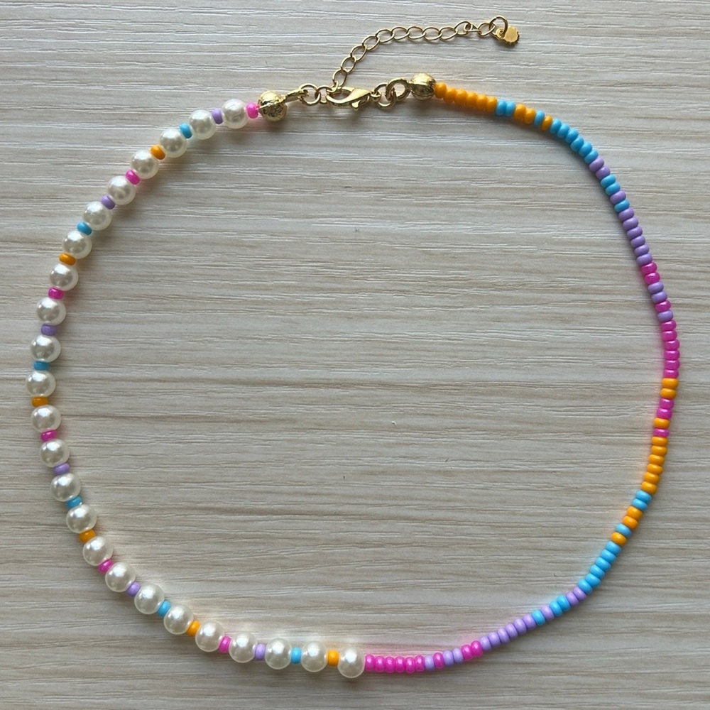 summer state of mind version 1 // seed bead necklace